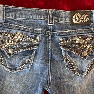 Size 7 CELLO Bootcut Blingy Western Jeans